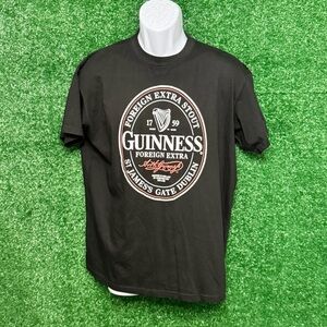 Guinness Black Short Sleeve Tee Iconic Logo